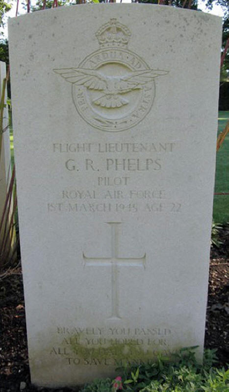 F/Lt George Richard Phelps<br/><br /><br />died March 1st, 1945